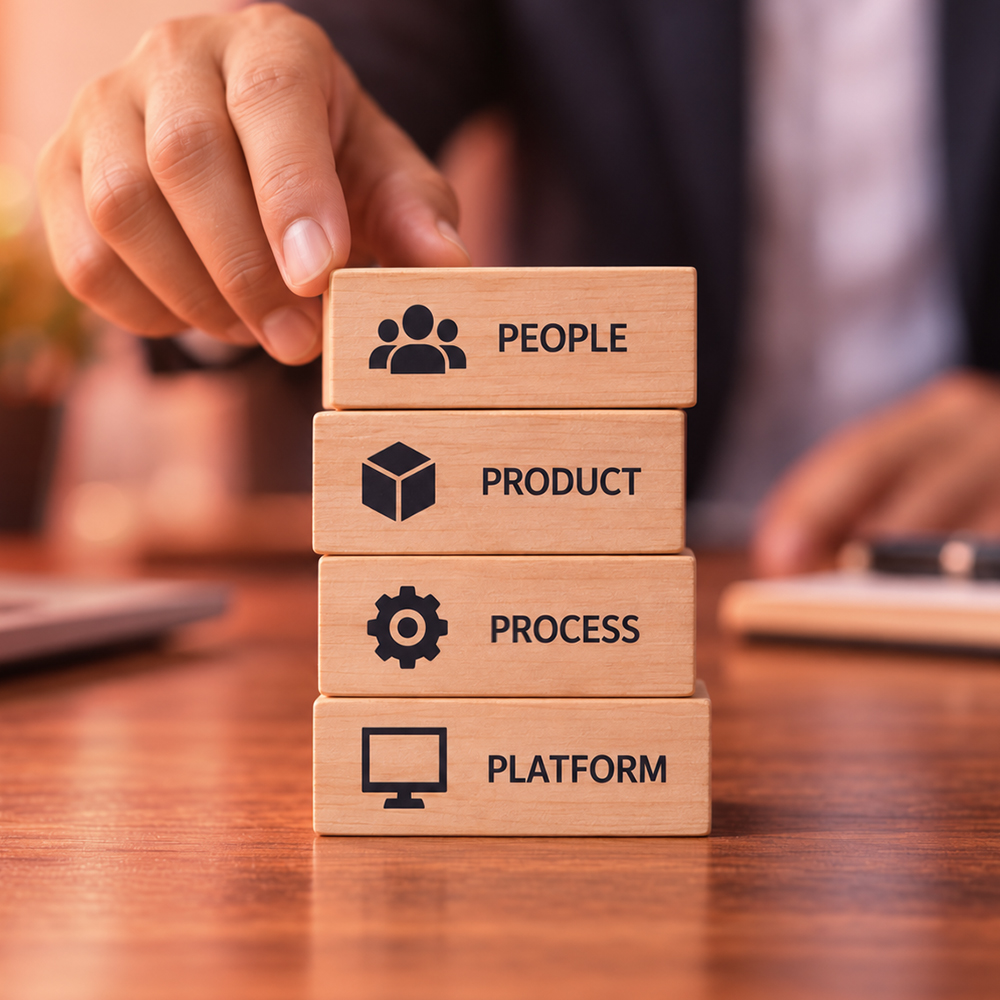 Our approach - people, product, process, platform